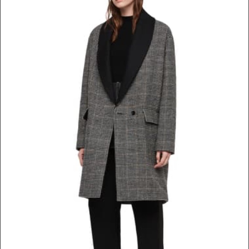 ALLSAINTS Paige Check Coat